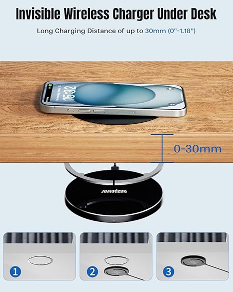 Wireless Desk Charger – Declutter Your Workspace with Invisible Charging - Image 5