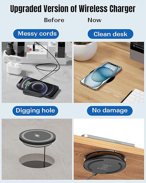 Wireless Desk Charger – Declutter Your Workspace with Invisible Charging - Image 7