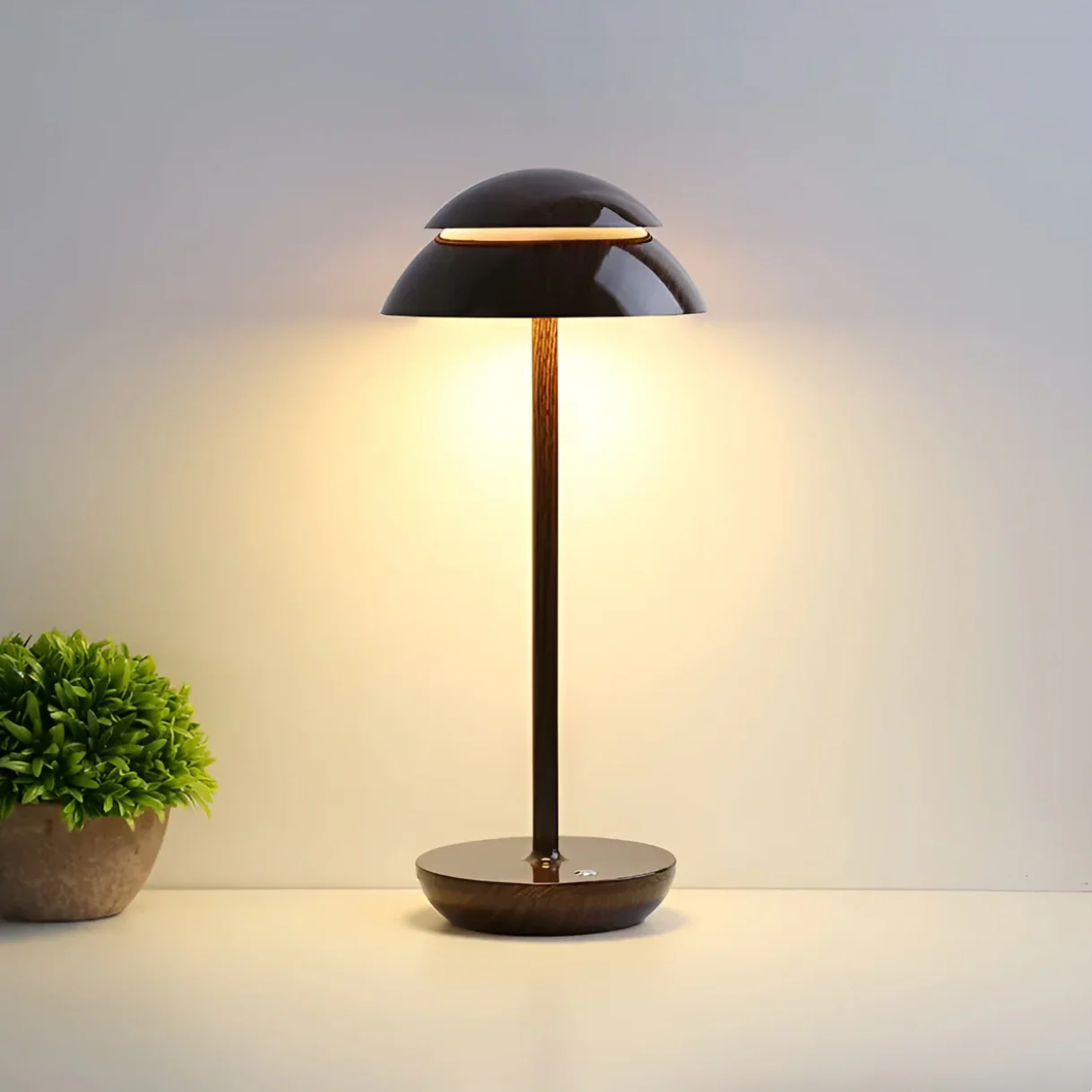 Wireless Dimmable LED Battery Table Lamp LuxeGlow - Modern via Touch | Living Room | Reading Lamp | Bedside Lamp - Image 10