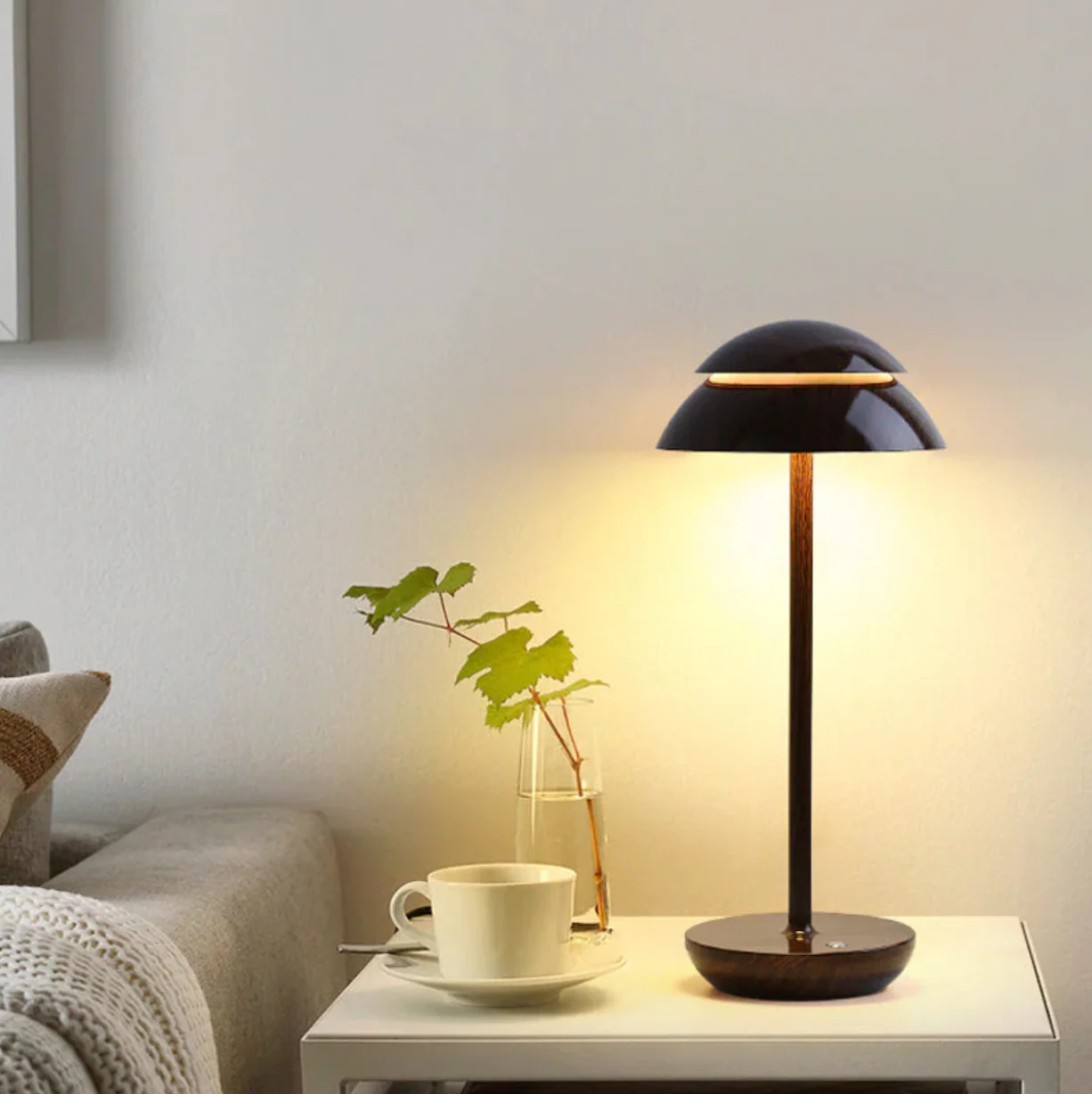 Wireless Dimmable LED Battery Table Lamp LuxeGlow - Modern via Touch | Living Room | Reading Lamp | Bedside Lamp - Image 5
