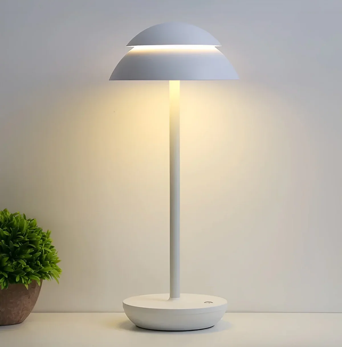 Wireless Dimmable LED Battery Table Lamp LuxeGlow - Modern via Touch | Living Room | Reading Lamp | Bedside Lamp - Image 9
