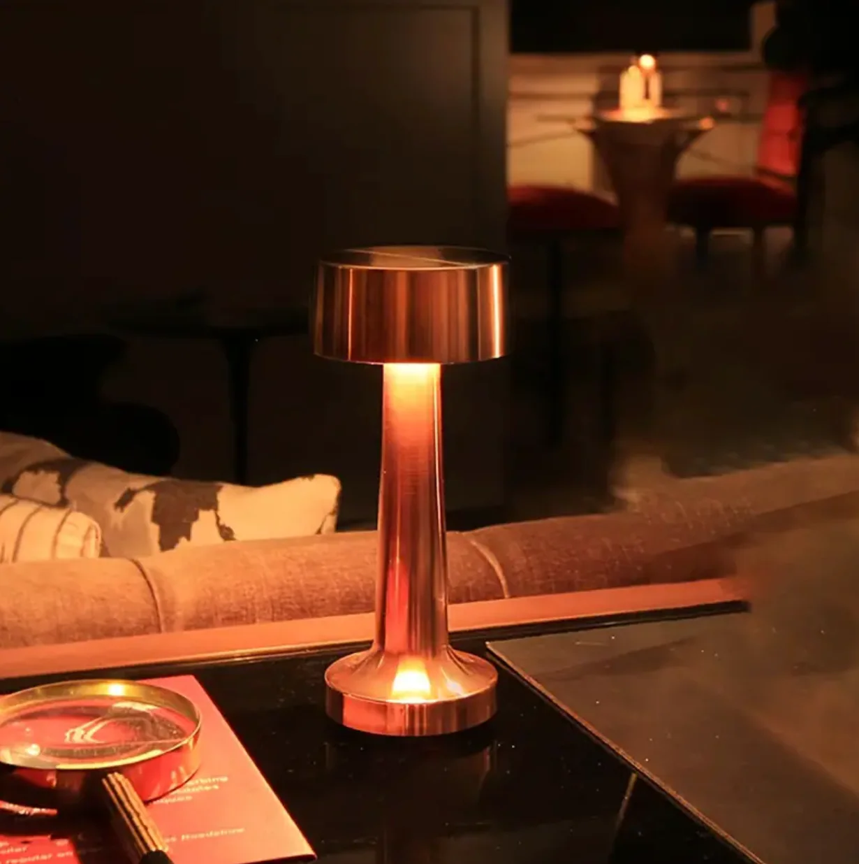 Wireless Dimmable LED Rechargeable Table Lamp ModernArt - Modern Touch Control | Living Room | Reading Lamp | Bedside Lamp - Image 5