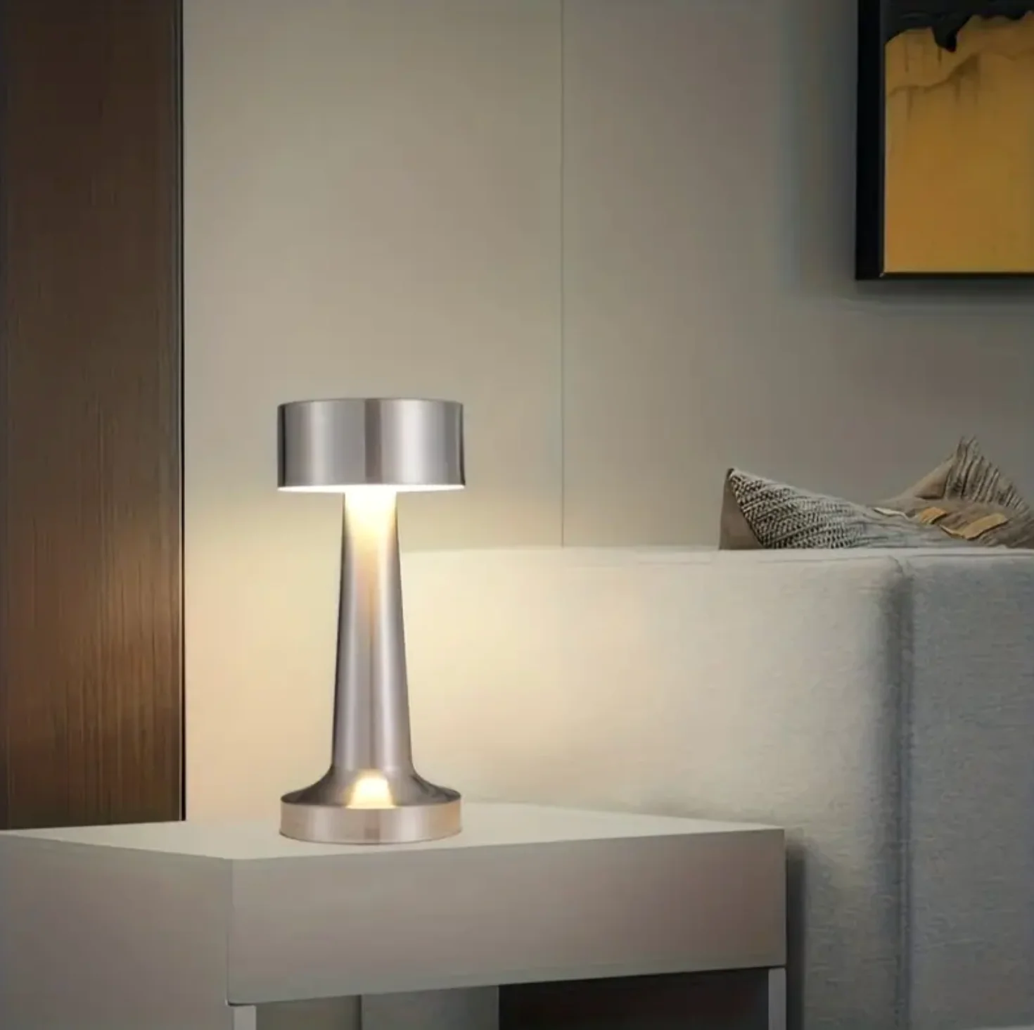 Wireless Dimmable LED Rechargeable Table Lamp ModernArt - Modern Touch Control | Living Room | Reading Lamp | Bedside Lamp - Image 7