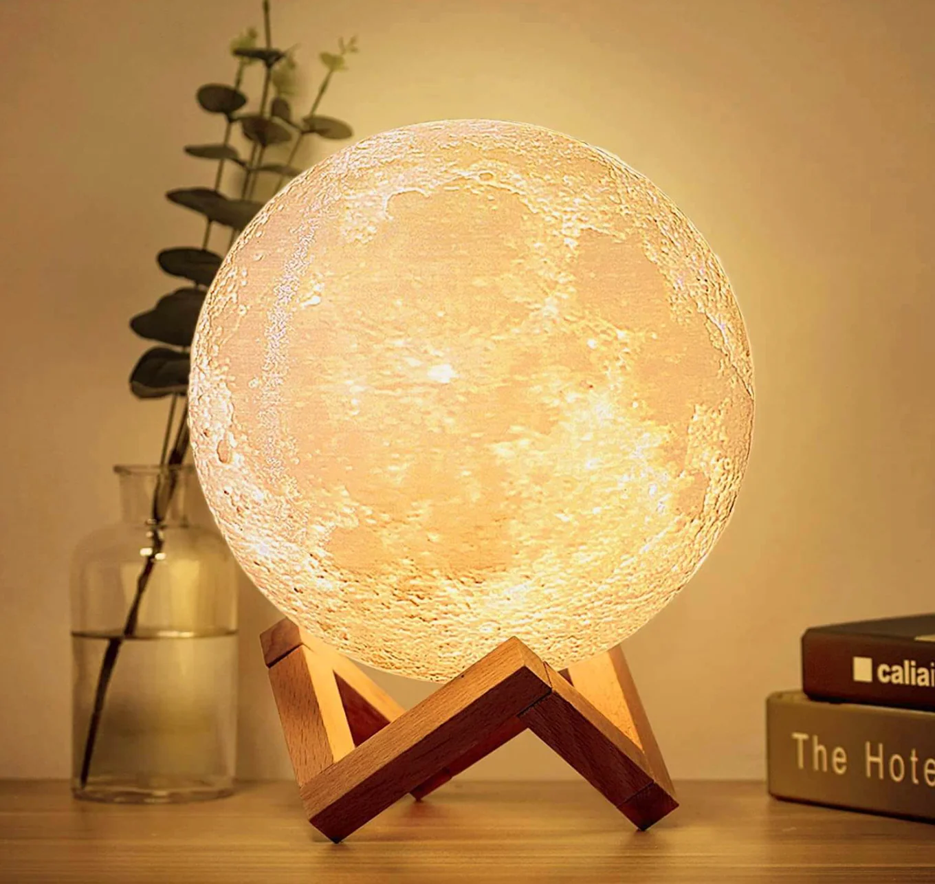 Wireless LED Rechargeable Table Lamp Magical Moon Lamp - Living Room | Nightstand Lamp - Image 3
