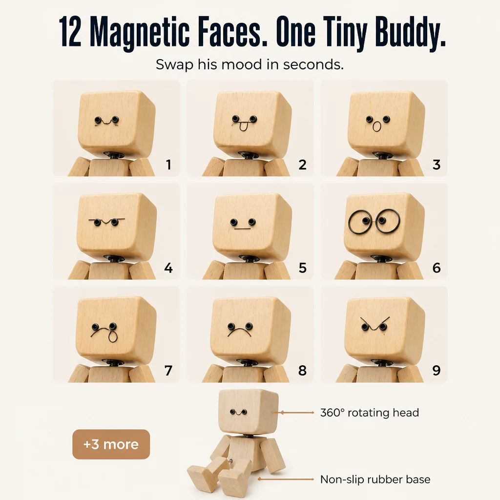 WoodMuse™ — Park a Hand-Carved Wooden Buddy That Rocks With Every Drive - Image 4