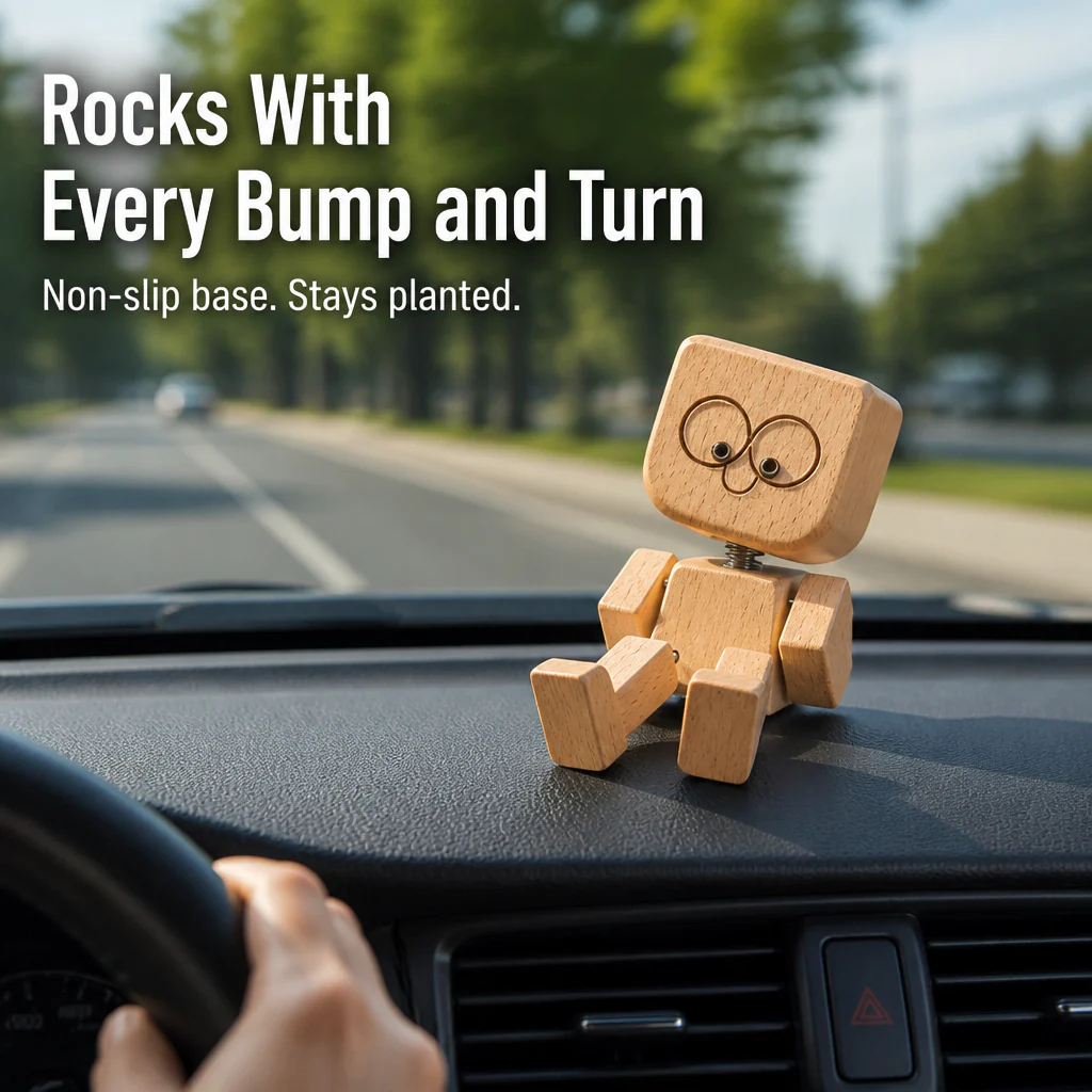 WoodMuse™ — Park a Hand-Carved Wooden Buddy That Rocks With Every Drive - Image 5