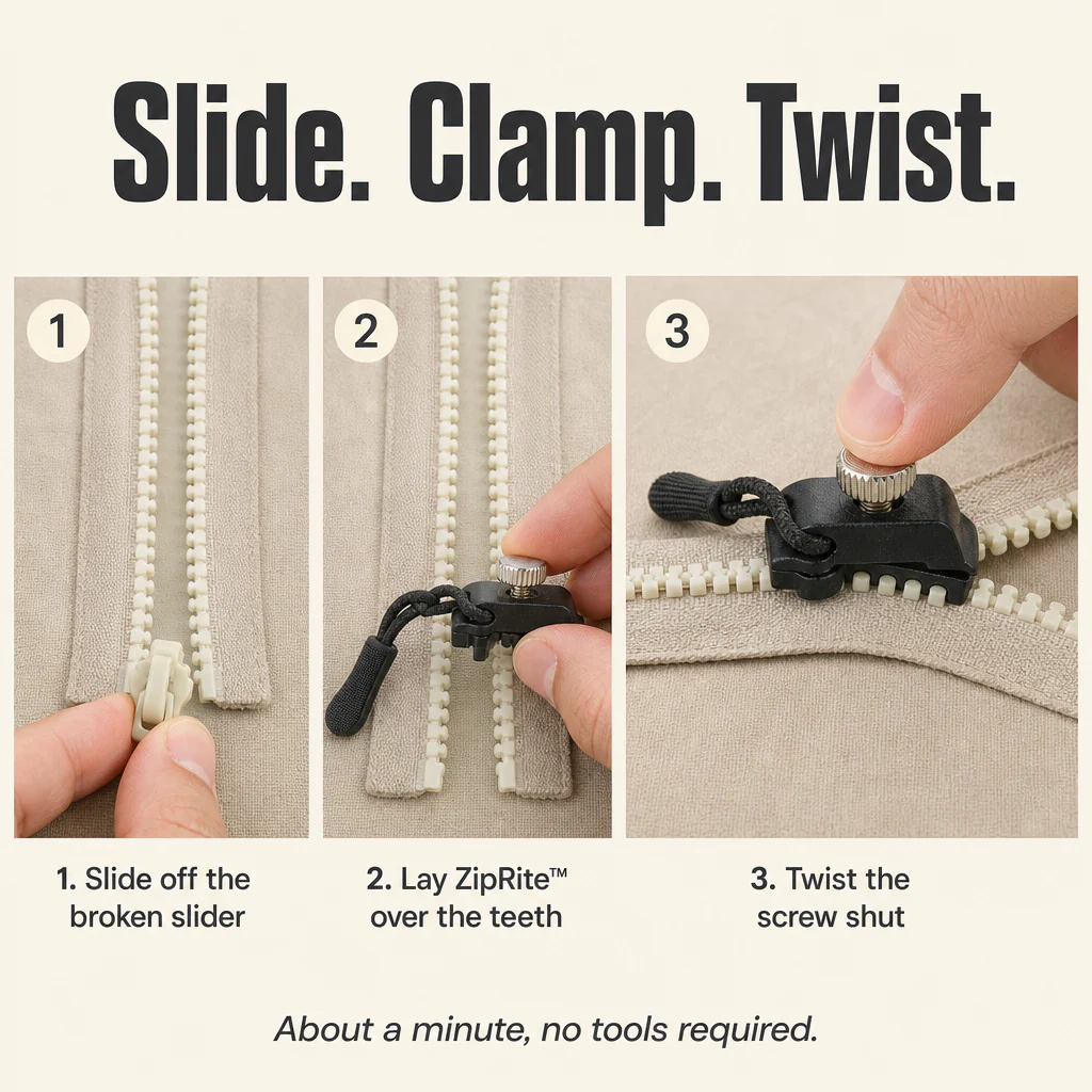 ZipRite™ — Snap Any Broken Zipper Back to Life in 10 Seconds - Image 5